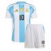 Maglie da calcio Argentina Lionel Messi #10 Prima Maglia Bambino Copa America 2024 Manica Corta (+ Pantaloni corti)